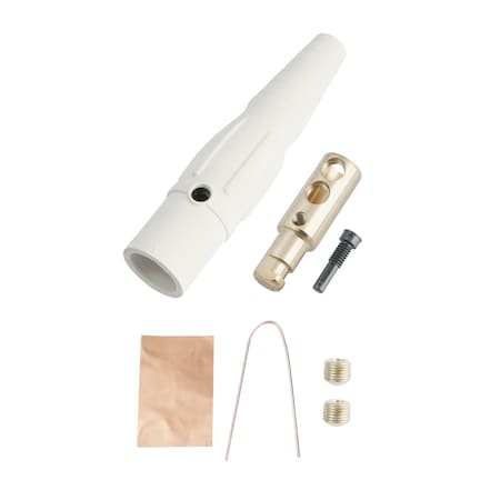 Marinco Cls40Mb-B Cls Inline Single Pin (400A/600V) 2/0-4/0 Awg Male-Wht (B) CLS40MB-B